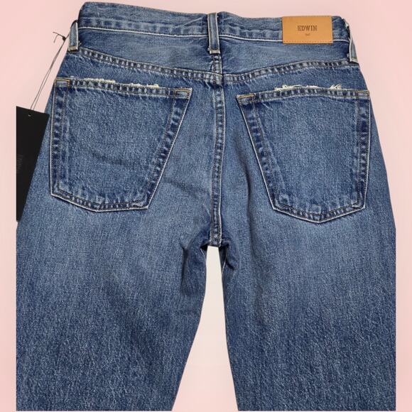 Edwin Jeans Chrissy Rumour Wide Flare Mid-Rise Denim Size 24 NWT Women - Picture 5 of 12